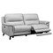 Armen Living Lizette Contemporary Sofa in Dark Brown Wood Finish and Dove Gray Genuine Leather LCLZ3DV - alternate 5